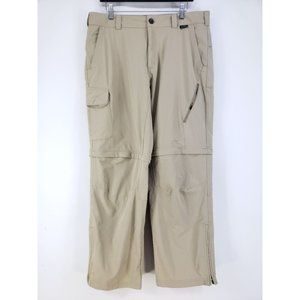 Eastern Mountain Sports Convertible Pants Men's Size 36R Tan Gusseted